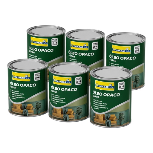 ÓLEO OPACO SÚPER VERDE TREBOL 1/4 GALON