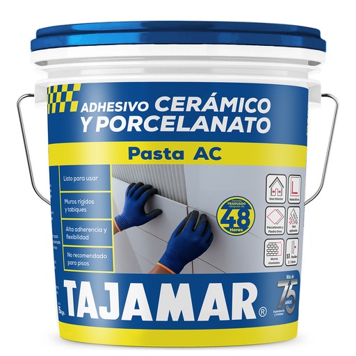 ADHESIVO CERÁMICO Y PORCELANATO PASTA AC 1/2 TINETA