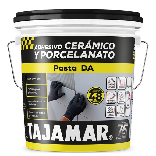 ADHESIVO CERÁMICO Y PORCELANATO PASTA DA 1/2 TINETA
